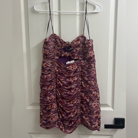 Zara printed dress with draping - Picture 4 of 4